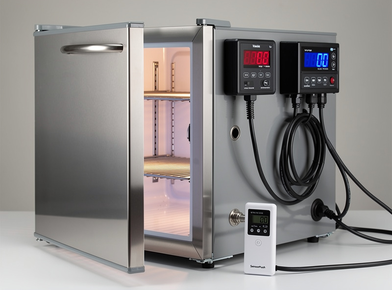 Premium curing chamber with new mini fridge dual-stage controller and SensorPush data logger