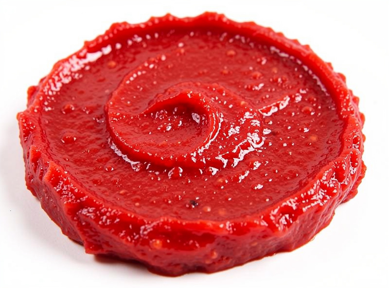Finished nduja cut open showing even spreadable red paste from edge to centre