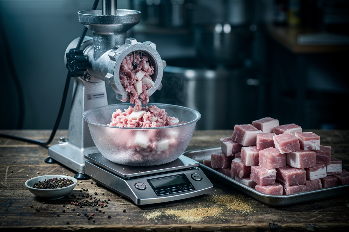 Grinding Meat for Salami: Plate Size, Temperature, and Fat
