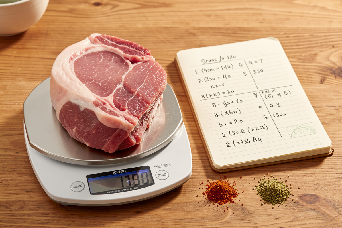 How to Scale a Charcuterie Spice Recipe by Meat Weight